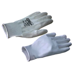 Adolf Bucher Перчатки для механических работ с PU покрытием, белые, 12 пар, размер М