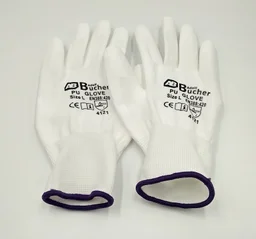 Adolf Bucher Перчатки для механических работ с PU покрытием, белые, 12 пар, размер L