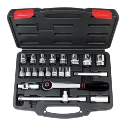 T45470 Набор головок и аксессуаров 1/2", 22 пред в чемодане 10-32 мм