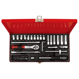 T45012 Набор головок, бит и аксессуаров 1/4", 48 предметов