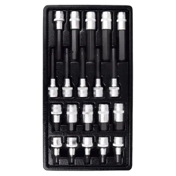 T33225 Набор головок 1/2" с шестигранник, 20 предметов