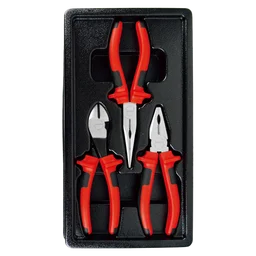 T28954 Набор губцевого инструмента для электрика, 3 предмета