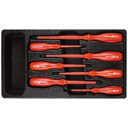 T32173 Набор отверток диэлектрических ложементе, 7 предметов