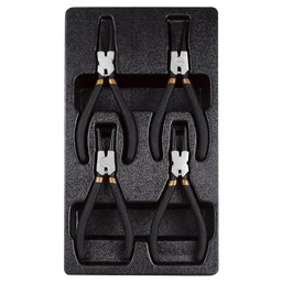 T28953 Набор съемников стопорных колец в ложементе, 4 предмета