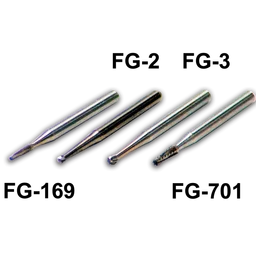2 мм 5 шт Боры для ремонта стекол карбидные Prima FG-701 конические 1
