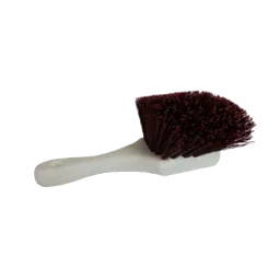 Hi-Tech Щетка с короткой ручкой и жесткой щетиной для чистки и мойки, коричневая