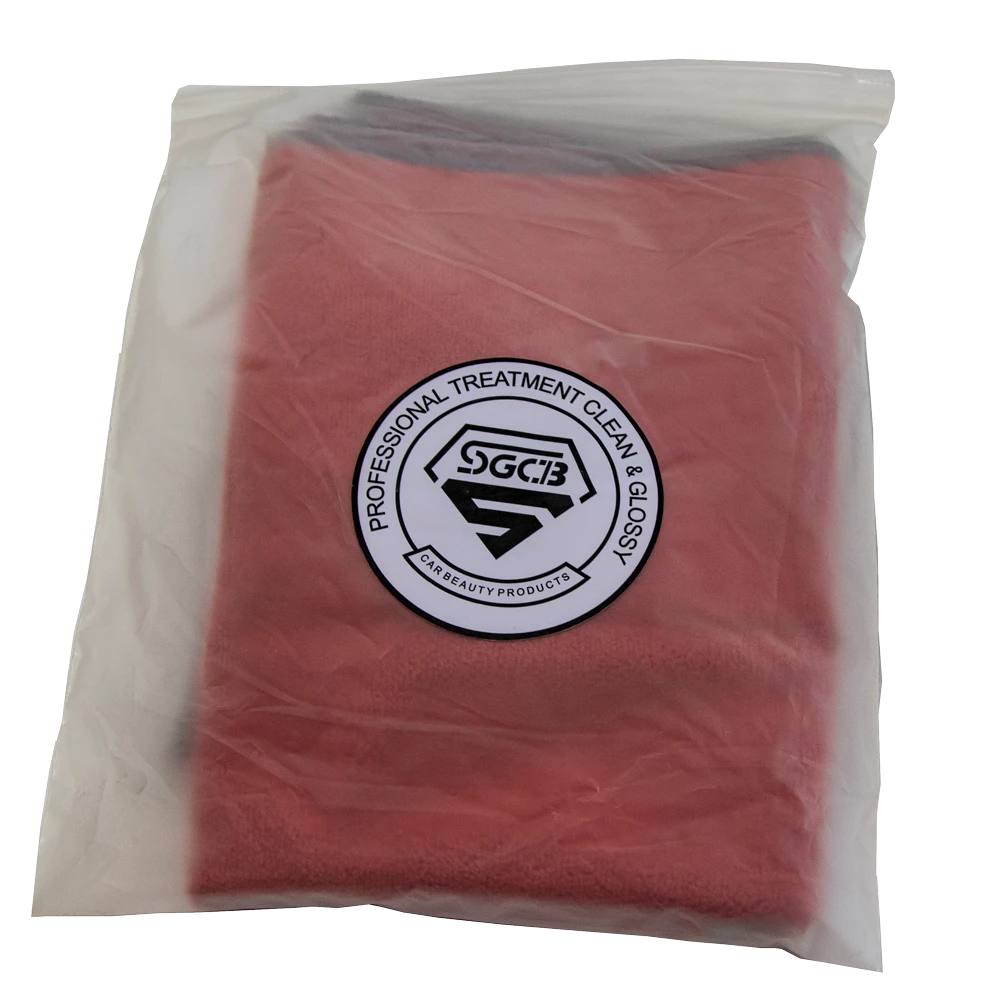 Микрофибра SGCB AuG1006 оверлок красная 320 г/м2 40х40 см - 2