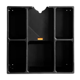 Держатель для полировальных машинок настенный с полками AuTech AU-L010 черный