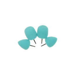 Набор полировальных насадок для гибкого вала AuTech Au-33512 жесткий овал и конус 4шт