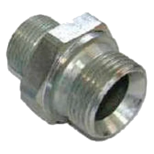 R+M Переходник 1/4внеш - 1/4внеш, 500bar, оцинк.сталь, R+M 57048 - 1