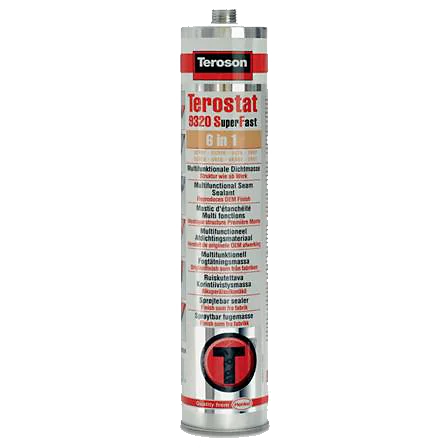 Teroson Распыляемый герметик для швов охра Terostat-9320 SF Ocker, 300 мл - 1