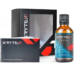 Krytex MEGA Glass - гидрофобное защитное покрытие для стекол: антидождь, антигрязь, антилед. Срок службы 4-7 мес, 50 мл