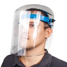 JetaSafety Защитный щиток из прозрачного ударопрочного материала 2 мм. с боковыми загибами