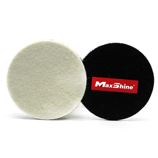 Круг для полировки стекла MaxShine Glass Polishing Pad 2065080 фетровый 80 мм 2 шт - 1