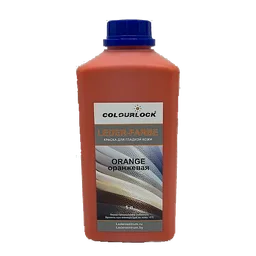 Краска для кожи салона автомобиля оранжевая Colourlock Leder Farbe Orange 1 л