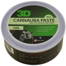 3D Car Care Carnauba Paste Wax Paste - Легендарный караубский твердый воск, 330 мл