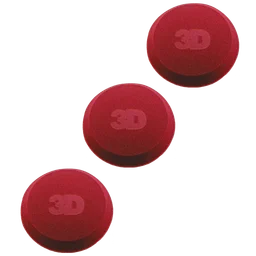 Аппликатор круглый 3D Applicator Red Foam G-71R-3 красный 3 шт