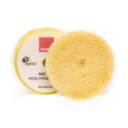 Шерстяной полировальный круг Rupes 9.BW40М желтый 30/45мм - 1
