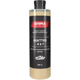 ОЧИСТИТЕЛЬ-КОНДИЦИОНЕР ДЛЯ КОЖИ SHIMA DETAILER QUATTRO С АРОМАТОМ BITTER 4673744565041 500 мл