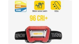 Фонарь налобный ультра лёгкий с функцией подбора цвета TAKENOW Rechargeable Headlight HL002