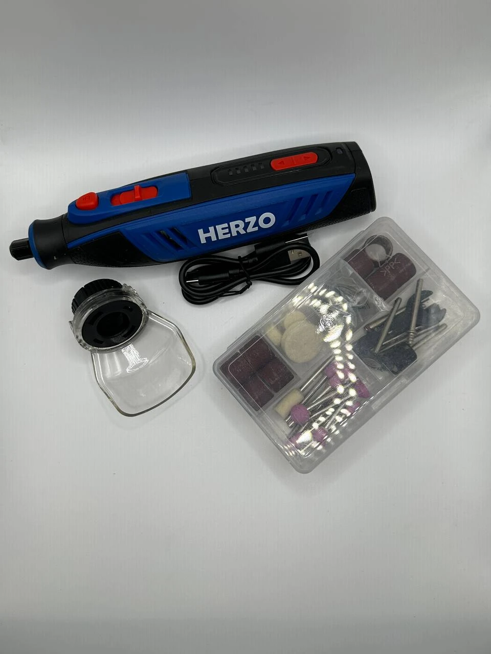 Дрель HERZO HRT41V 4V USB-C Mini Rotary tools 25000RPM 5 скоростей 2000mAh 280 г - 2