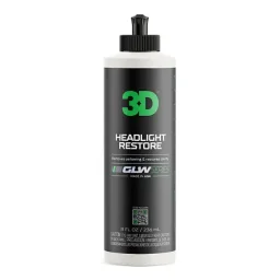 3D Car Care GLW Headlight Restore - Полироль реставратор фар, 236 мл