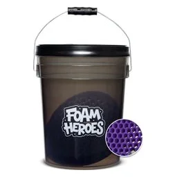 Foam Heroes Detailing Bucket ведро с сепаратором и крышкой для детейлинг мойки, 20л