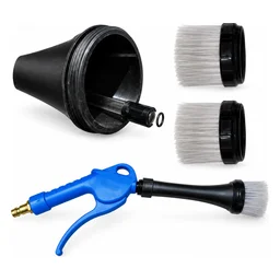 Poly Air Blow Brush - Пистолет продувочный со щеткой для чистки салона, разъем рапид, 2 щетки в комплекте